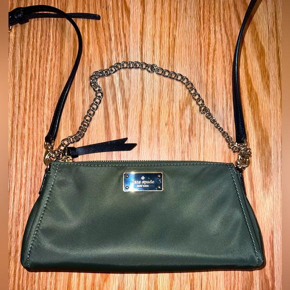 Kate Spade New York Jane Wilson Road Nylon Chain Bag Sapling Green - Picture 2 of 2